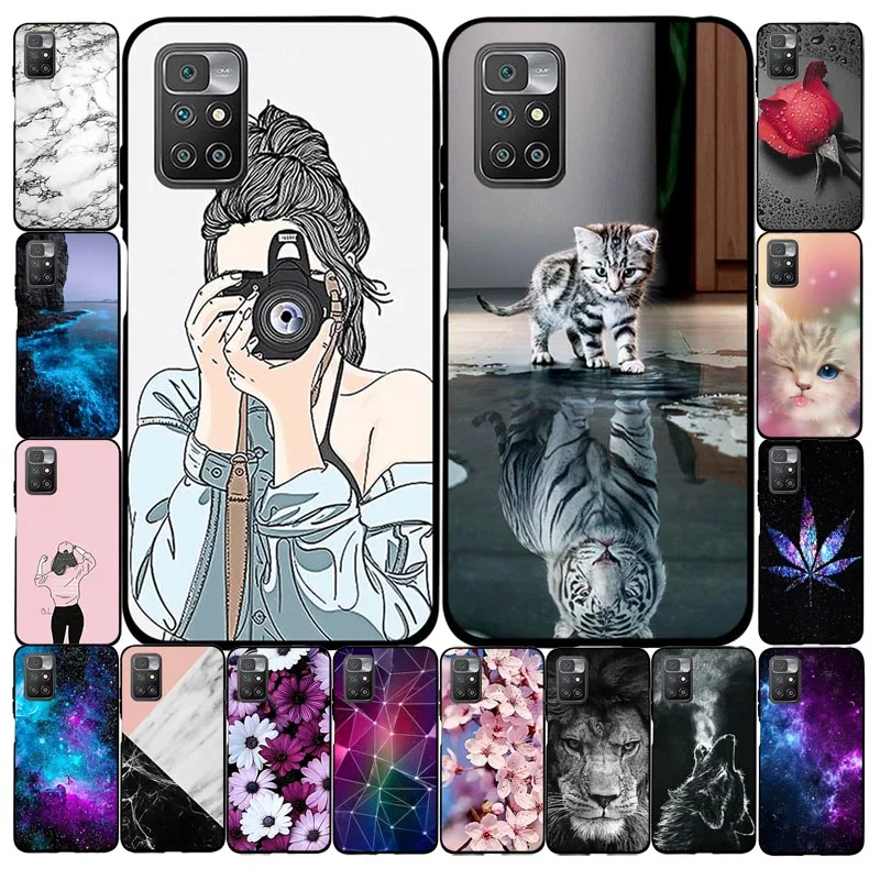 

Soft TPU Bumper Case For Xiaomi Redmi 10 Case Shell Cute Silicone TPU Phone Back Cover Coque For Redmi 10 Shockproof Funda Capa