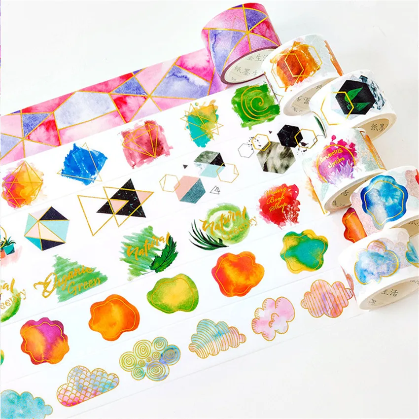 

30mmx5m cartoon tapes color Dividing Stickers border masking adhesive paper washi tape DIY Scrapbooking Hand account