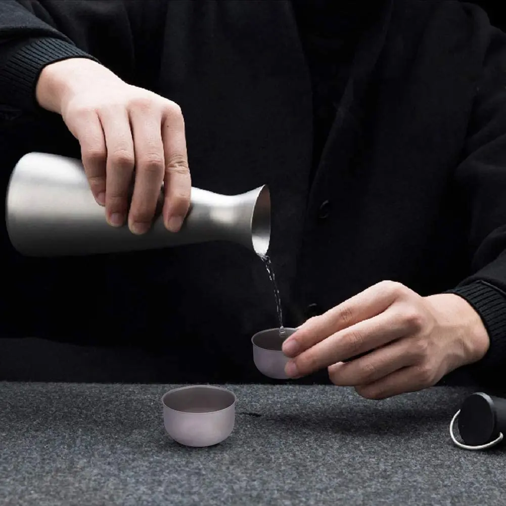 Титановая кружка мини 62 мл сверхлегкая посуда для улицы дорожная чашка кофе чая