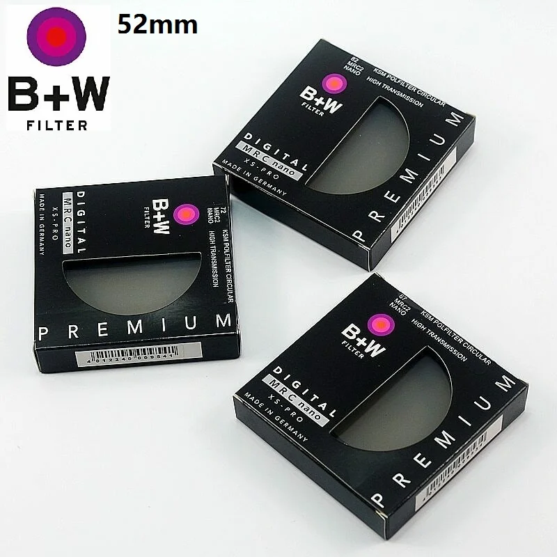 

B+W CPL 52mm KSM Digital XS-PRO MRC Nano Haze Filter Polarizer/Polarizing CIR-PL Multicoat Protective For Camera Lens