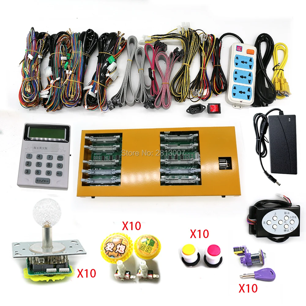 

10 players Fishing Game Machine DIY kit 20 in 1 Fish Game board English Ocean King Series Fishing Hunter With Decoder