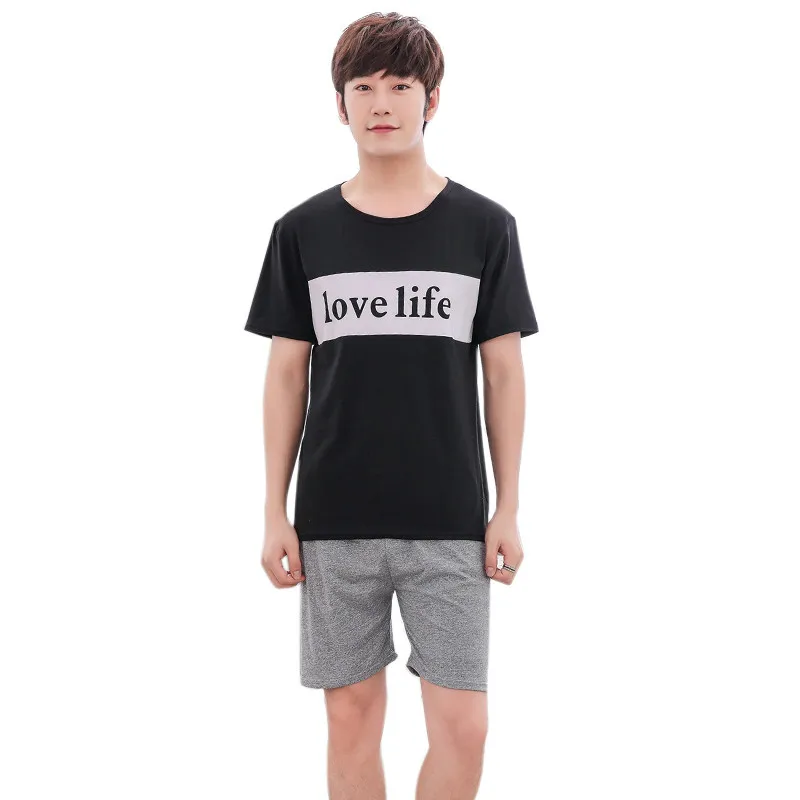 Style 3 Men Новые пижамные комплекты парные пижамы для женщин и мужчин с коротким рукавом, пижама одежда для сна, ночное белье, домашняя одежда, женские пижамы, пижамы - Цвет: Style 3 Men