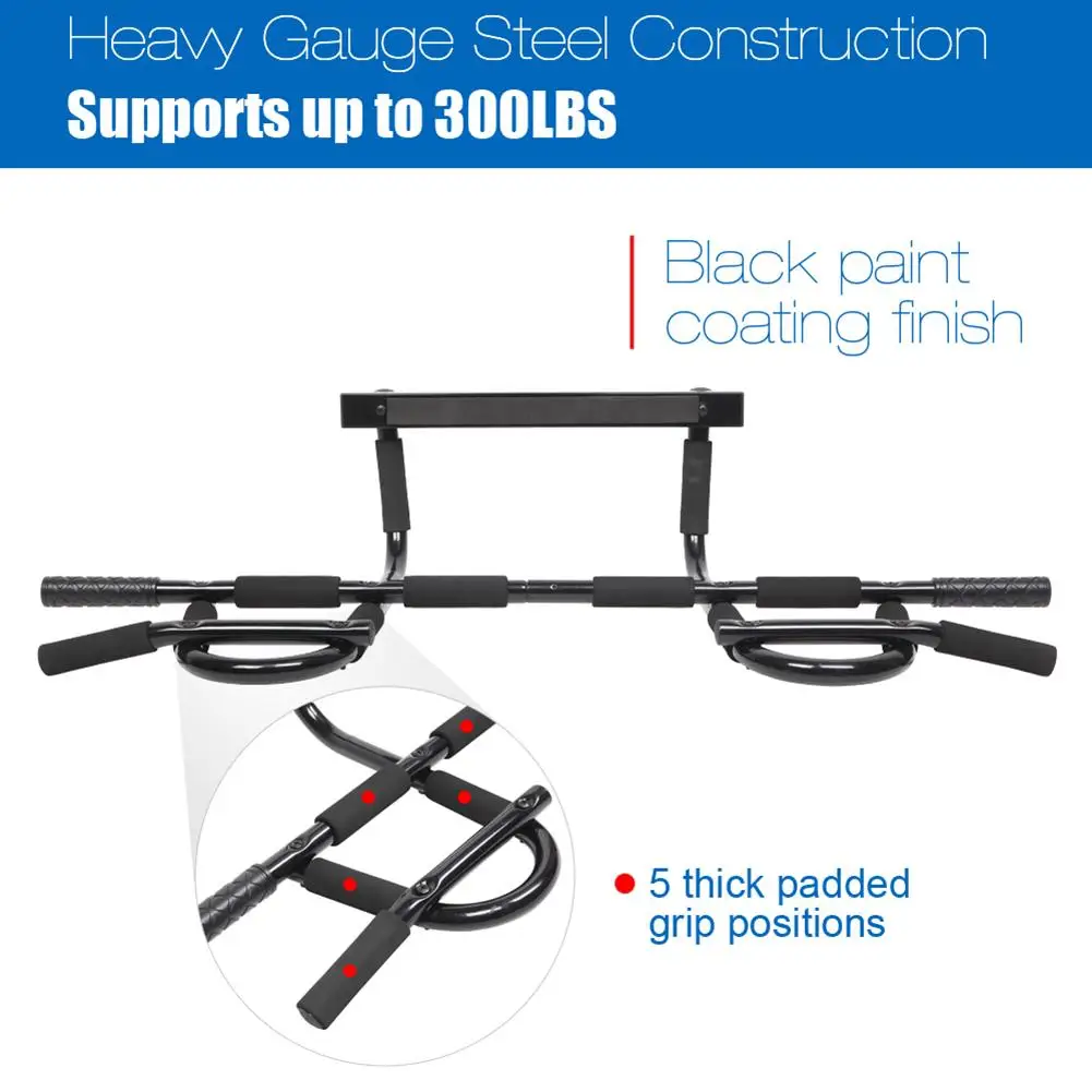 Дверь горизонтальный железные прутья трубка Съемная домашний тренажерный зал