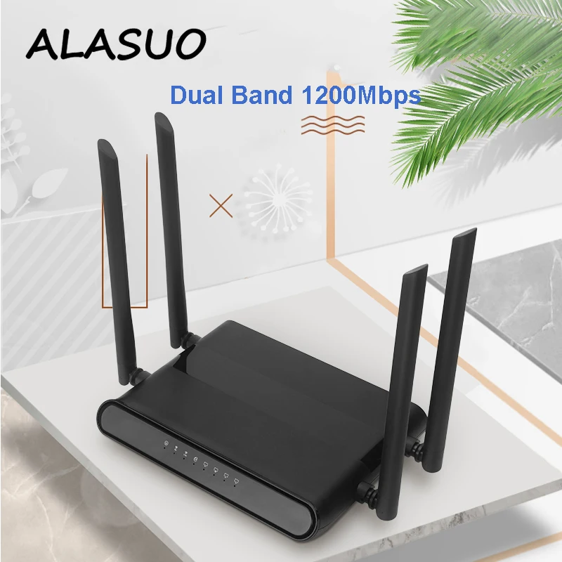 Портативный гигабитный маршрутизатор wi fi 1200 Мбит/с двухдиапазонный роутер 5 ГГц