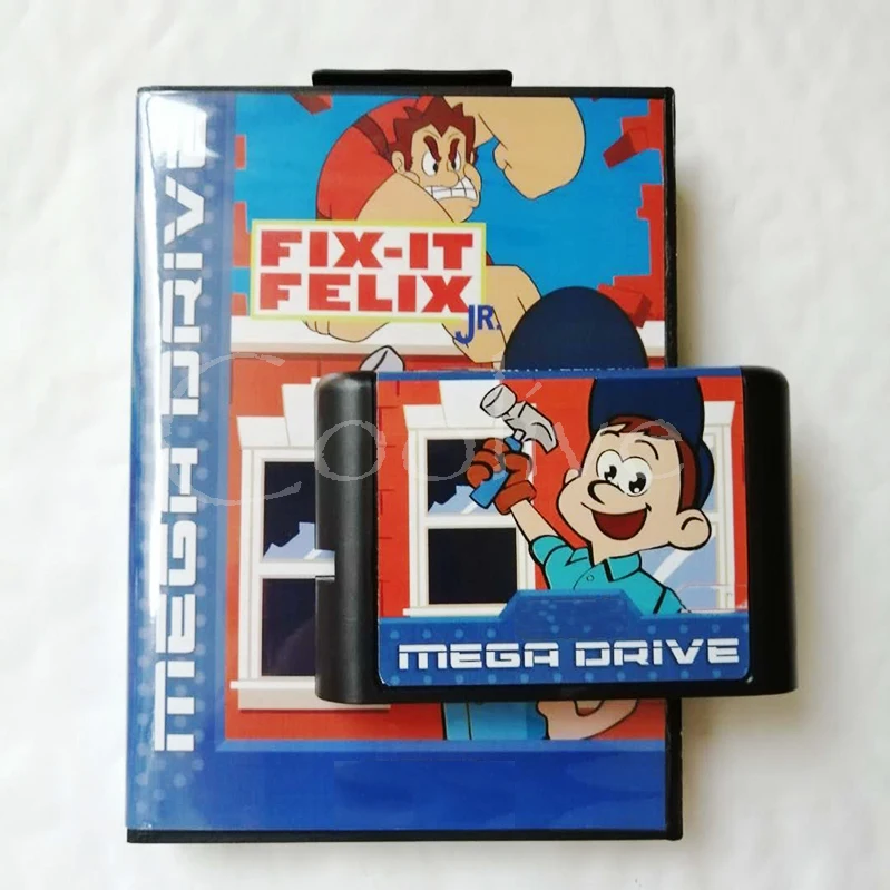 Fix-It Felix Jr для 16 бит Sega Genesis/Megadrive игровая консоль с розничной коробкой | Электроника