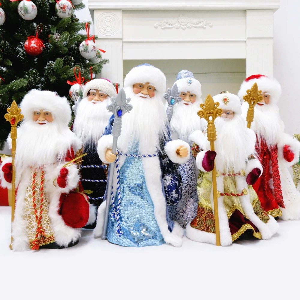 

Electric Musical Santa Claus Snow Maiden Dancing Dolls Plush Toy Christmas Ornaments Decoration Home Decor New Year Gift Navidad