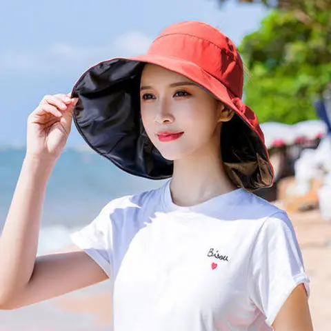 Панама женская солнцезащитная Пляжная шапка с большими полями элегантным бантом