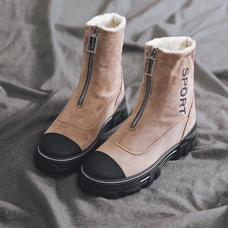 Новинка зимние теплые ботинки martin женские вельветовые ботильоны для женщин