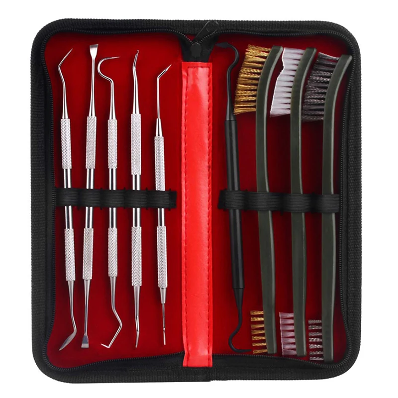 9 шт./компл. пистолет набор чистящих средств для ухода за 3 Латунь Сталь нейлоновая