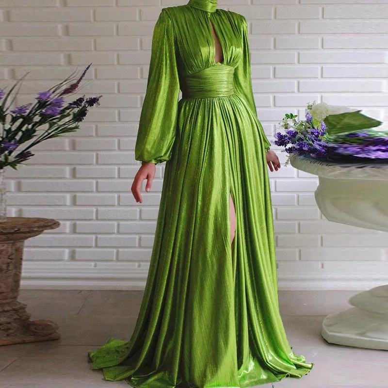 

Vestido Longo Feminino 2021 Autumn Plus Size Ladies Evening Dresses For Women Long Sleeve Elegant Dress Robe Femme Ropa Mujer