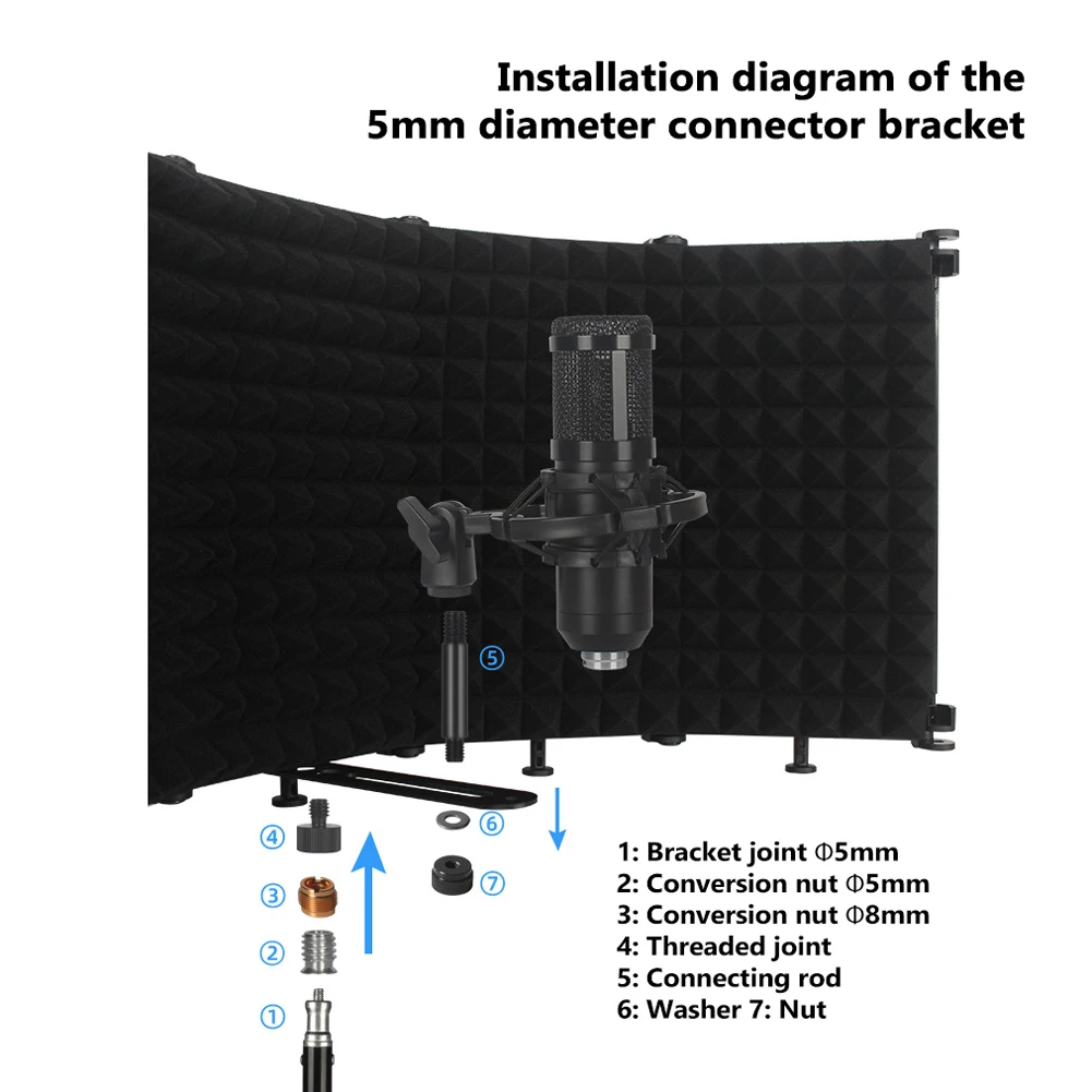Звукопоглощающая панель для записи микрофона звукопоглощающая