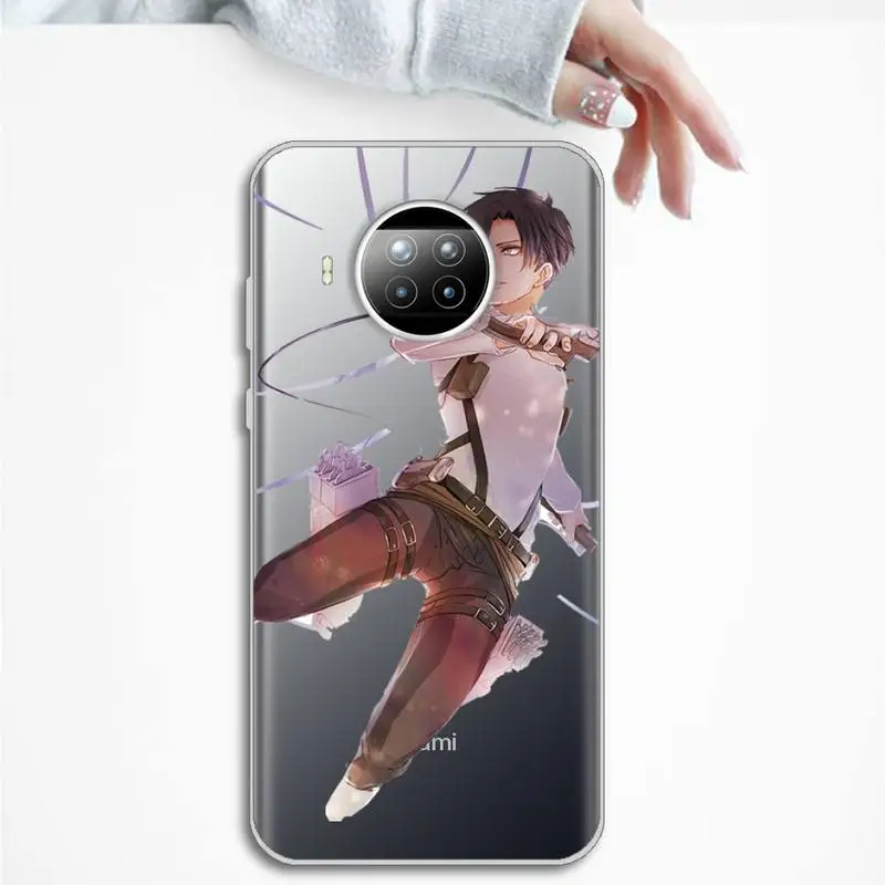 

attack on titan Phone Case Transparent for Xiaomi mi Redmi note 10 t 8 9 pro lite 11 Samsung S 8 9 10 20 plus ultra