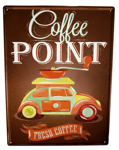 

Tin Sign Fun Kitchen Fresh Coffee Bar Decoration Home Decor