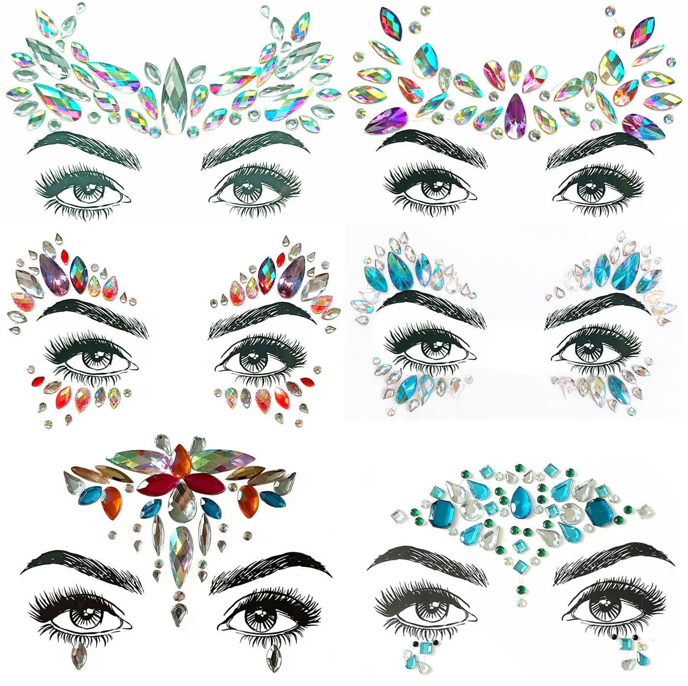 1 шт. многоразовая краска для лица и тела аэрография блеск трафарет татуировки