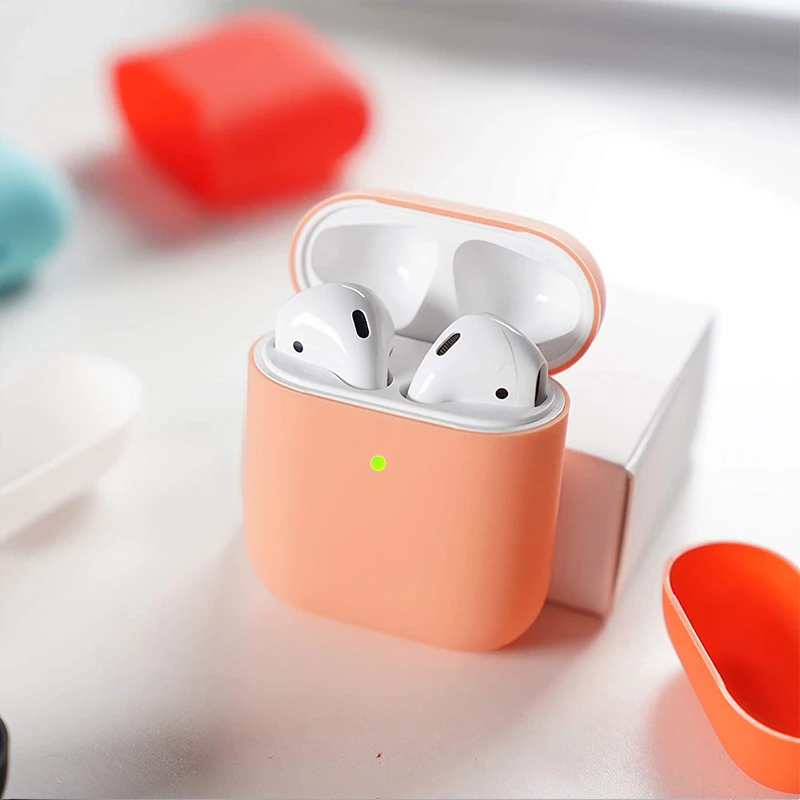 Чехол из ТПУ и силикона с Bluetooth Беспроводной наушники чехол для защитный AirPods кожи