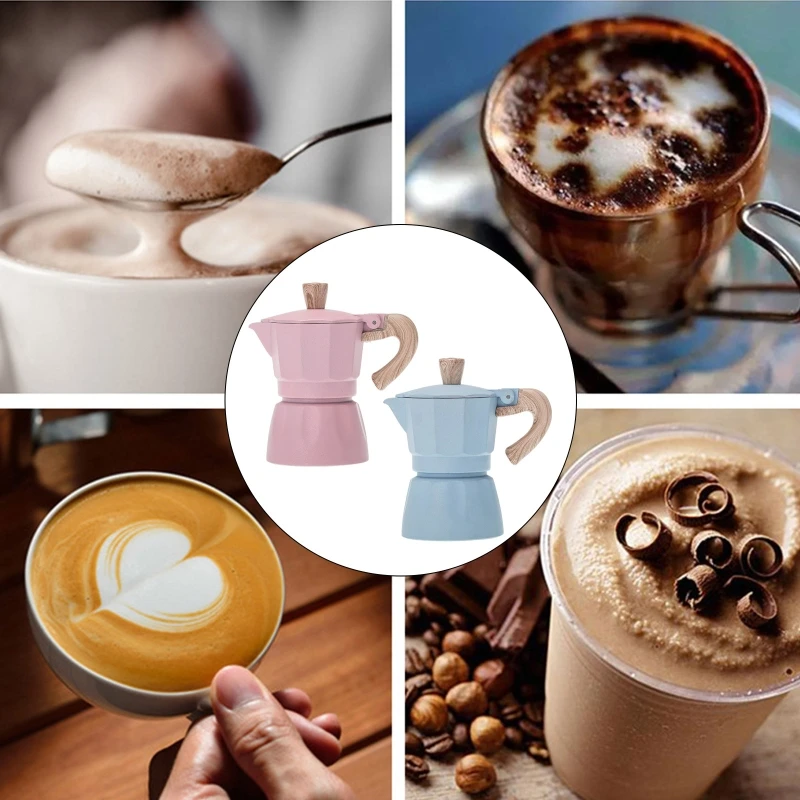 

Portable 150ml / 300ml Coffee Maker Grinding Electric Furnace Espresso Moka Percolator Pot Coffee Making Machine Heating Cooking