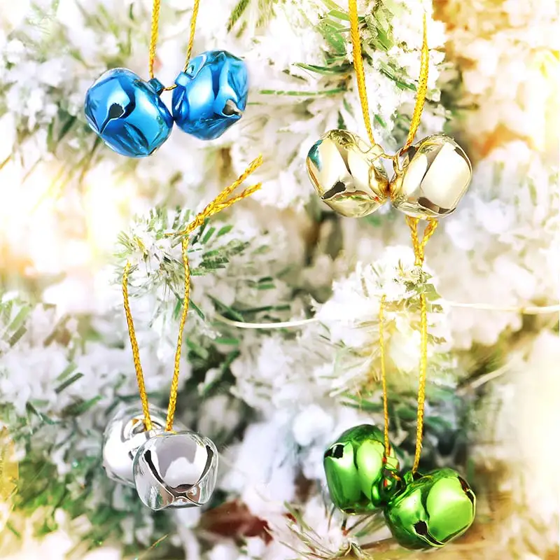 150 шт. милые мини-украшения для рождественской елки крест подвеска-колокольчик