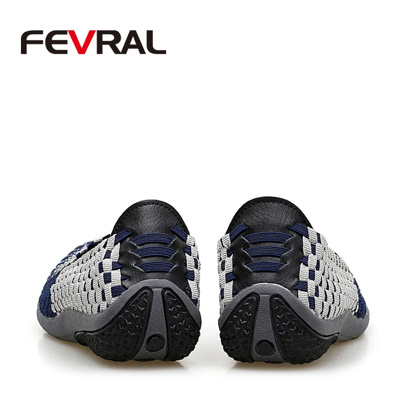 Бренд FEVRAL весенняя женская обувь с ручным плетением Женская дышащая на плоской