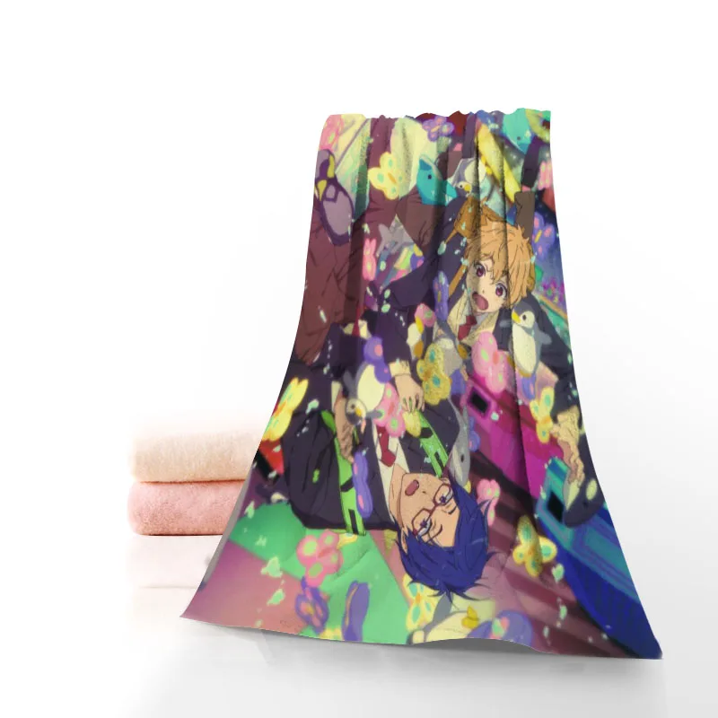 Бесплатное полотенце для плавания IWatobi Хлопковое с принтом лица из микрофибры