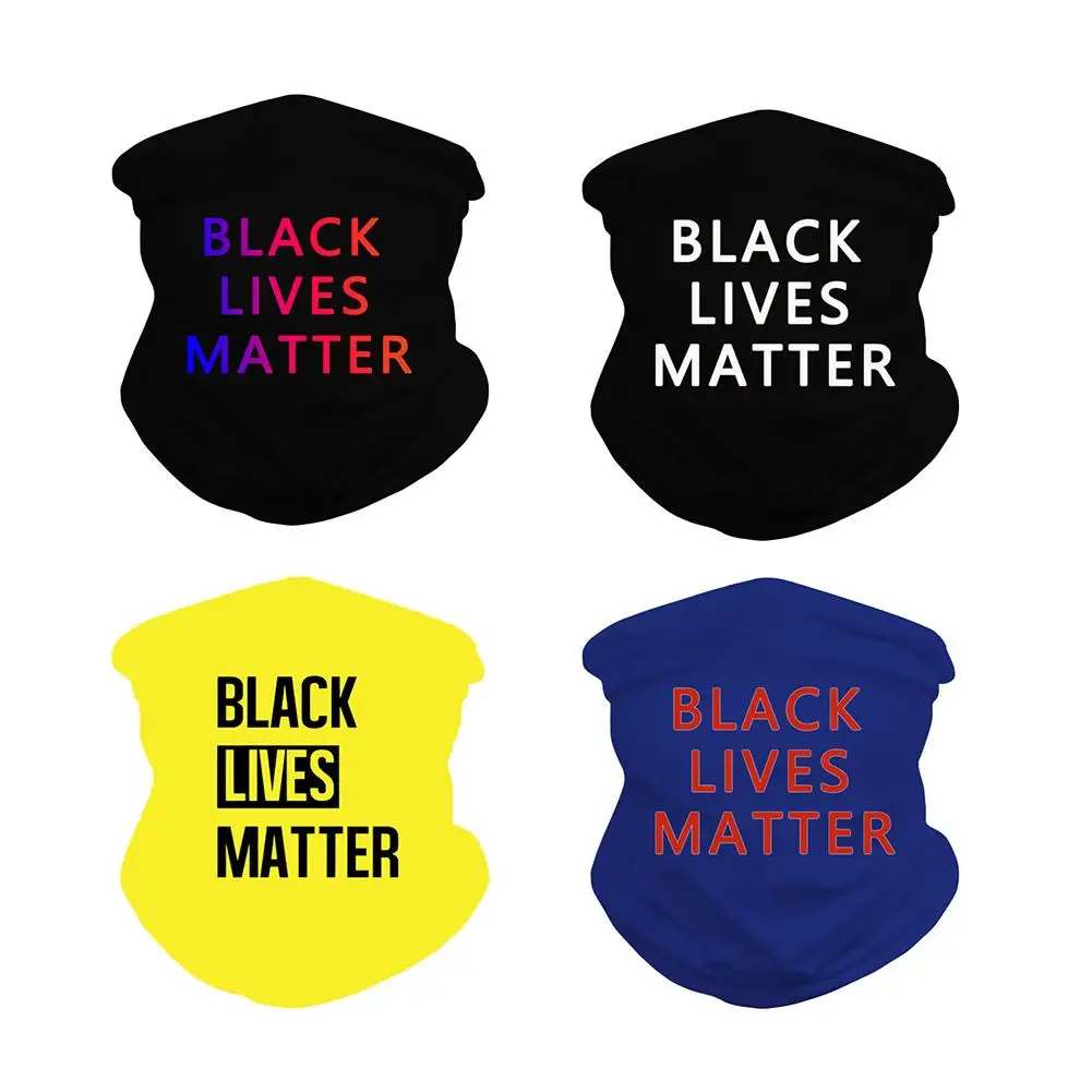 

Black Lives Matter Mask Quick-drying Breathable Sport Cycling Skiing Hiking Bandana Scarf Men Women Neck Gaiter Cover Face Scarf