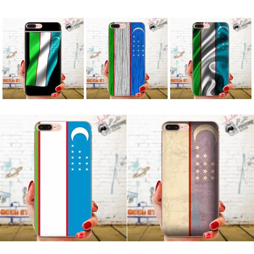 Флаг Узбекистана баннера для Galaxy Alpha Note 10 Pro A10 A20 A20E A30 A40 A50 A60 A70 A80 A90 M10 M20 M30 M40 мягкий