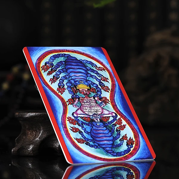 Тибетский буддизм колесо скорпиона Angry Guru Rinpoche амулет карта Будды|Упаковка и