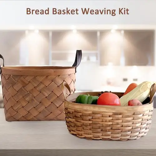 Ручной хлеба для фруктов и овощей корзина хранения мелочей соломы сушенный