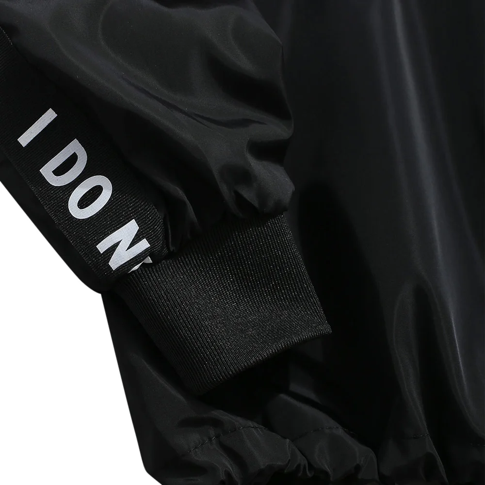 ZAFUL Мужская цветная Толстовка в полоску с надписью сбоку быстросохнущая