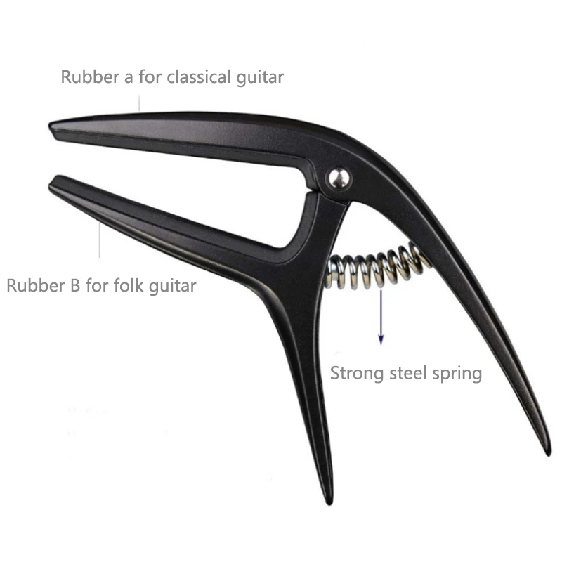 

Quick Change Real Universal Capo,Guitar Capo for Acoustic Classical Electric Bass All String Instrument. Black