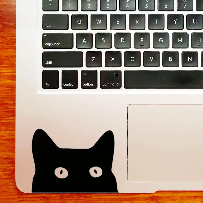 Наклейка для ноутбука с любопытным черным котом стикер Macbook Pro Air Retina 11 12 13 15 дюймов