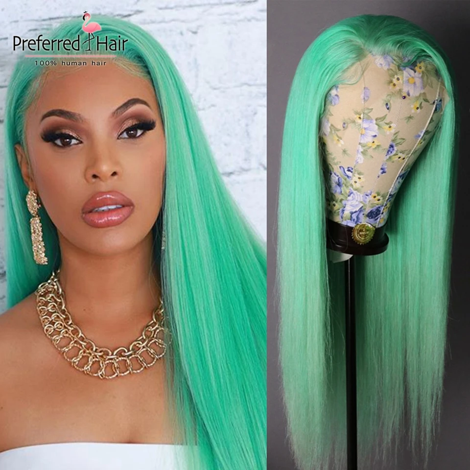 Предпочтительный бразильский Remy Glueless человеческие волосы парик 13x6 прямой кружевной передний парик предварительно выщипанные прозрачные кружевные парики для черных женщин
