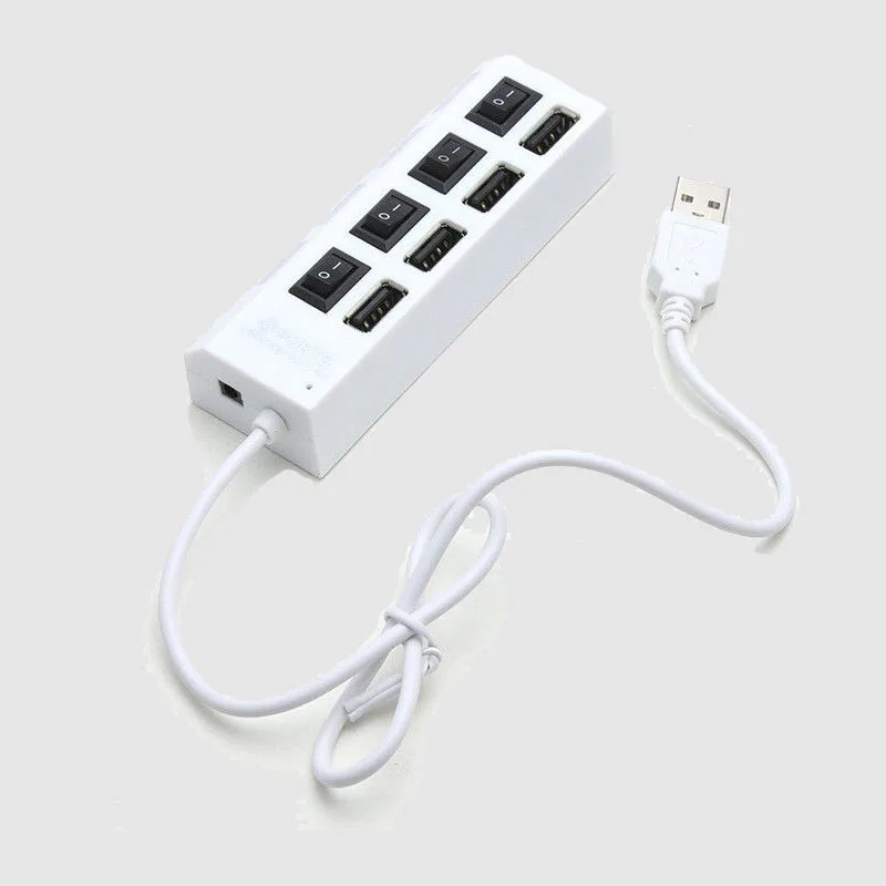 USB-разветвитель 2 0 портов с независимым переключателем ВКЛ./ВЫКЛ светодиодный |