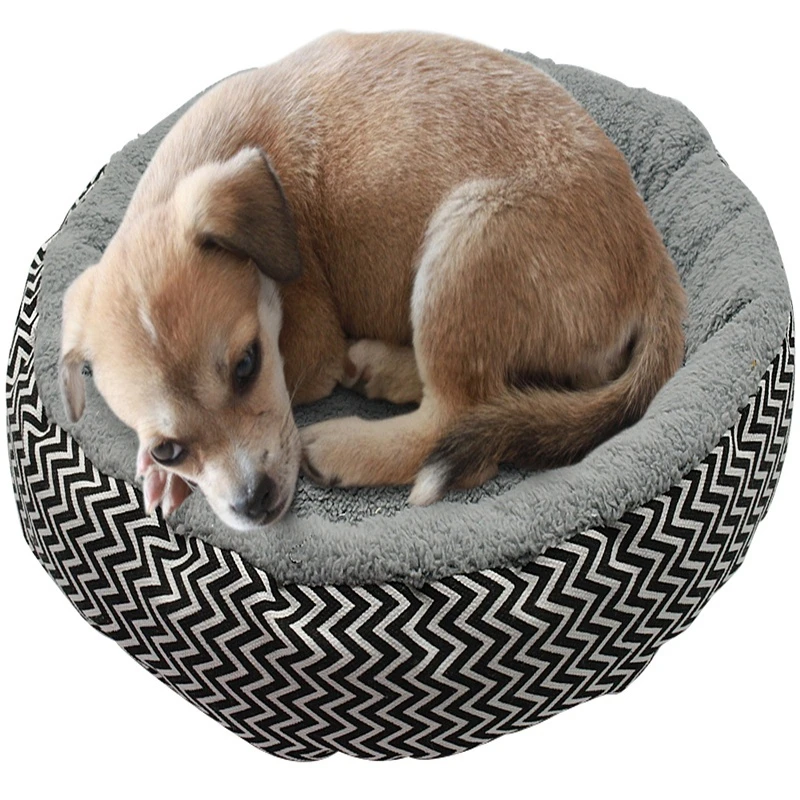 Dog Sleeping Mat Pad Nest Kennel Pet Cushion Soft Puppy Shell Hiding Cat Bed House Round Fodable For Winter Warm | Дом и сад