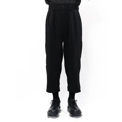 

Style New Philosophy Yamamoto Yoshi style men's casual trousers nine-point trousers simple classic dark