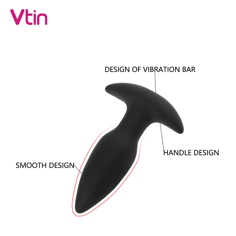 Анальная пробка массажер простаты для взрослых геев силиконовая Пуля Вибратор