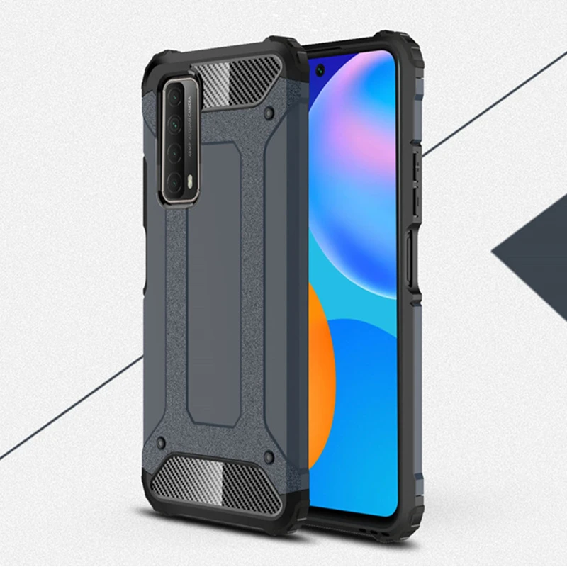 Бронированный чехол для Huawei P Smart 2021 2019 2020 Z S защитный бампер из ТПУ и ПК