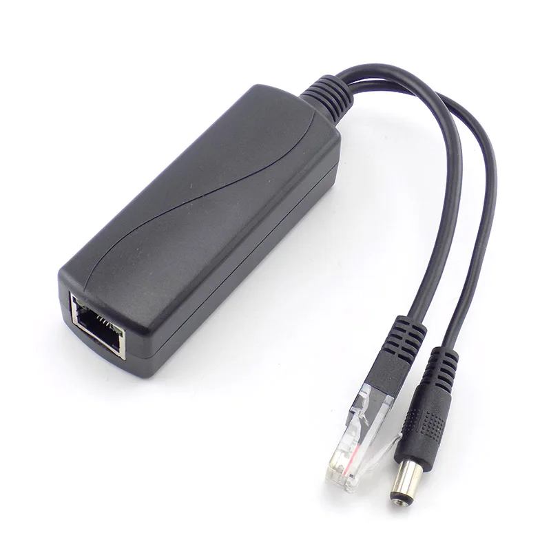 48 V-12 V POE разветвитель разъема Poe Мощность адаптер-форсунка коммутатор для IP Камера Wi-Fi инжектор портативных зарядных устройств США/ЕС штекер Hikvision
