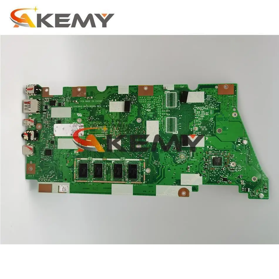 akemy ux430uq notebook motherboard for asus ux430uv ux430un ux430uq ux430uqk laotop mainboard i7 7500u 8gb ram tested full 100 free global shipping