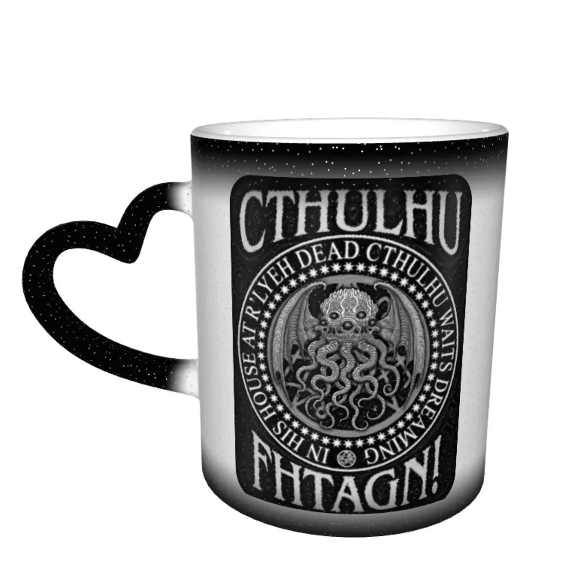 

Cthulhu Mug Pottery Latte Mug The Changes Color Creative Cool Cups