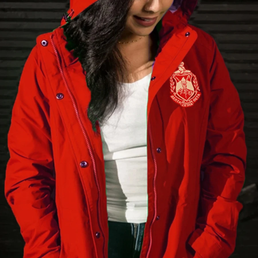 

Delta Sigma Theta Fashion loose hooded sun protection jacket