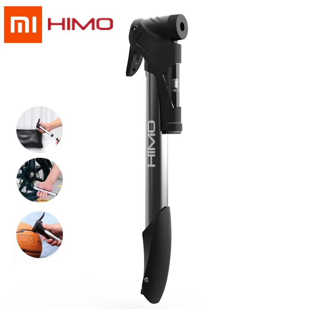 

Xiaomi HIMO Mini Pump Inflator 6Bar with Car Bracket Ball Toy Antioxidation 73PSI Pressure Folding Alloy Portable Bike Pump