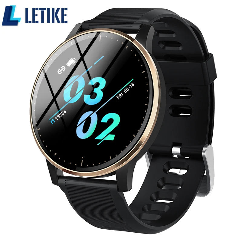 Letike Q20 Смарт часы полный экран сенсорный монитора артериального давления и