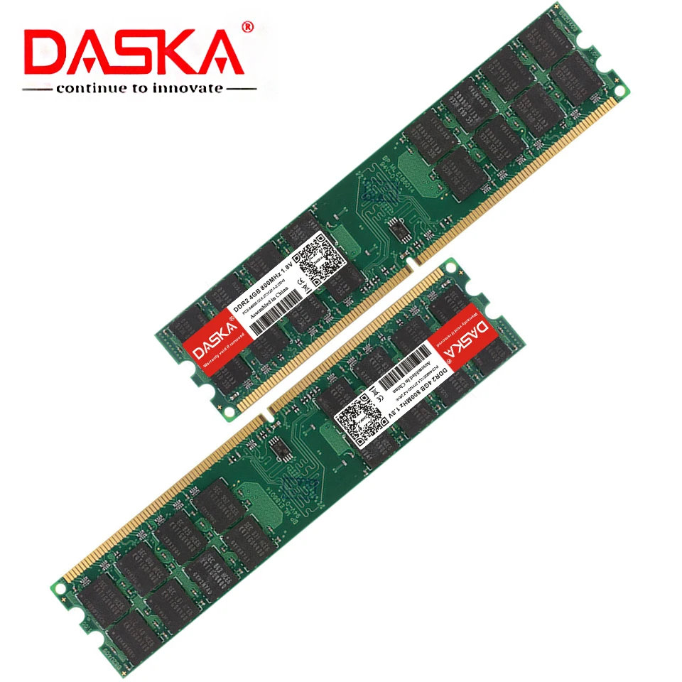 daska ddr2 4gb ram 800mhz pc2 6400 memory desktop dimm just for amd 8gb4gbx2pcs 240pin non ecc high compatibility free global shipping