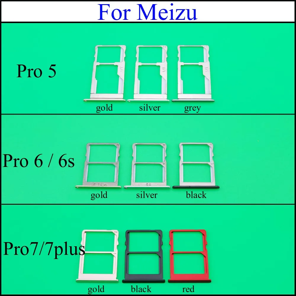 Новые адаптеры для держателя слота SIM карты Meizu Pro5 Pro 5/Pro6 6s /Pro7/7plus запасные части