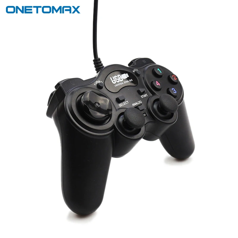 2018 Новый USB Проводные джойстики ПК Ноутбук игровой контроллер геймпад двойной