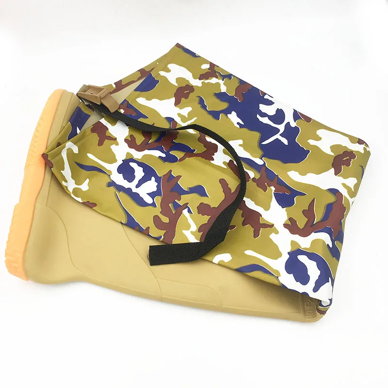 Aleafalling бежевая резиновая подошва 80 см длинные сельскохозяйственные сапоги