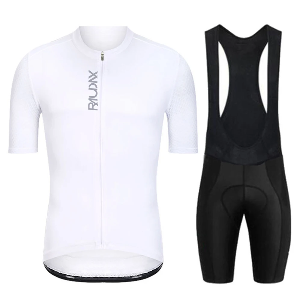 

Men Cycling Jersey Set 2021 Summer Short Sleeves Cycling Clothing Breathable Triathlon Bike Uniform Ropa Ciclismo Verano Black