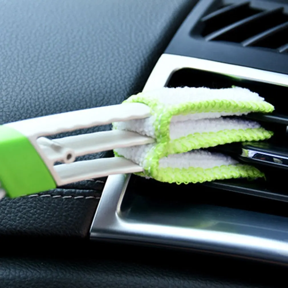 

Auto Air Conditioning Outlet Cleaning Brush Dashboard Dust Brush Interior Cleaning Keyboard Blind brush Car accessories 2pcs