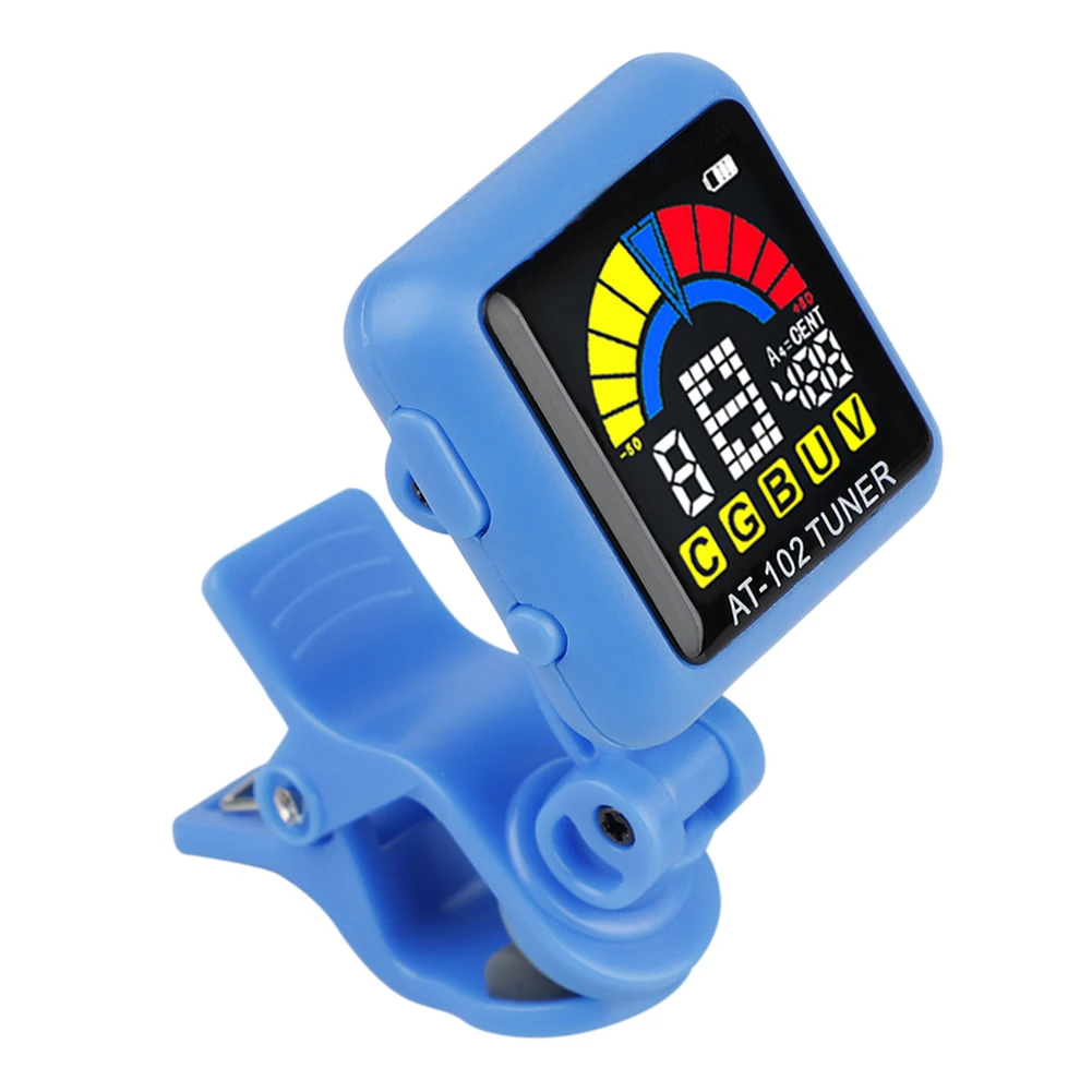 ЖК дисплей Дисплей клип тюнер для бас гитары скрипки Ukelele Mode хроматический с