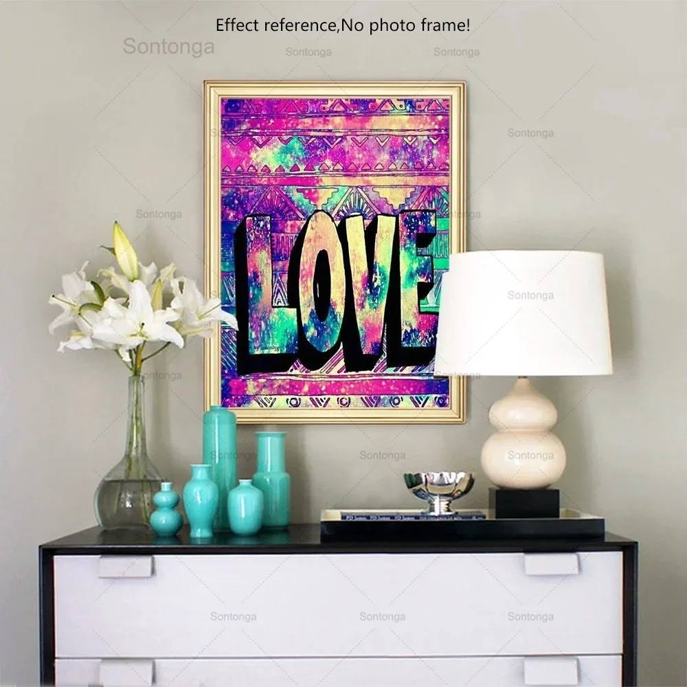 

Sontonga 5D Diy Full Square Cross Stitch Diamond Painting Animal Drill Diamond Embroidery Love Rhinestone Mosaic Decoration Home